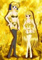 黒えりりん＆白かやにゃんの母娘丼