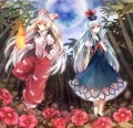 妹紅と慧音/かる