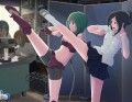 アンドロイドに上段蹴りを教える
