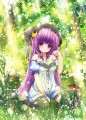 たまには森林浴をしながら読書だにゃん