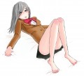 押し倒される