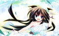 黒髪ロング+白襦袢＝さわやか夏娘　（壁紙あり）