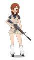 自作武器を持たせてみた(腕修正)