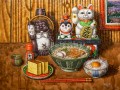 きつねうどんのある静物