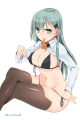 たくし上げ黒ビキニ鈴谷