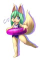 若い女性 ケモノ