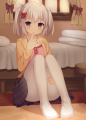 お部屋で二人