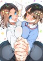 らくがき後輩ちゃん＆同期ちゃん