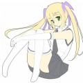 看板娘ちゃん  線画+下塗り/いちろく