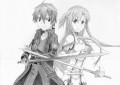 ソードアートオンライン　より　キリトとアスナを描いてみた
				/DYUI