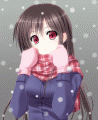 【GIFアニメ】「寒いね・・・」/沙羽