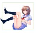 縞パンセーラー服子