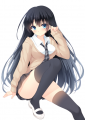 黒髪ロング