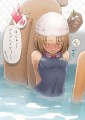 泳ぎの授業の日常の風景