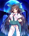 月　遺跡　少女