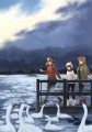 白鳥の飛来地