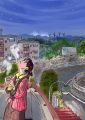 冷えた夜空を見上げて